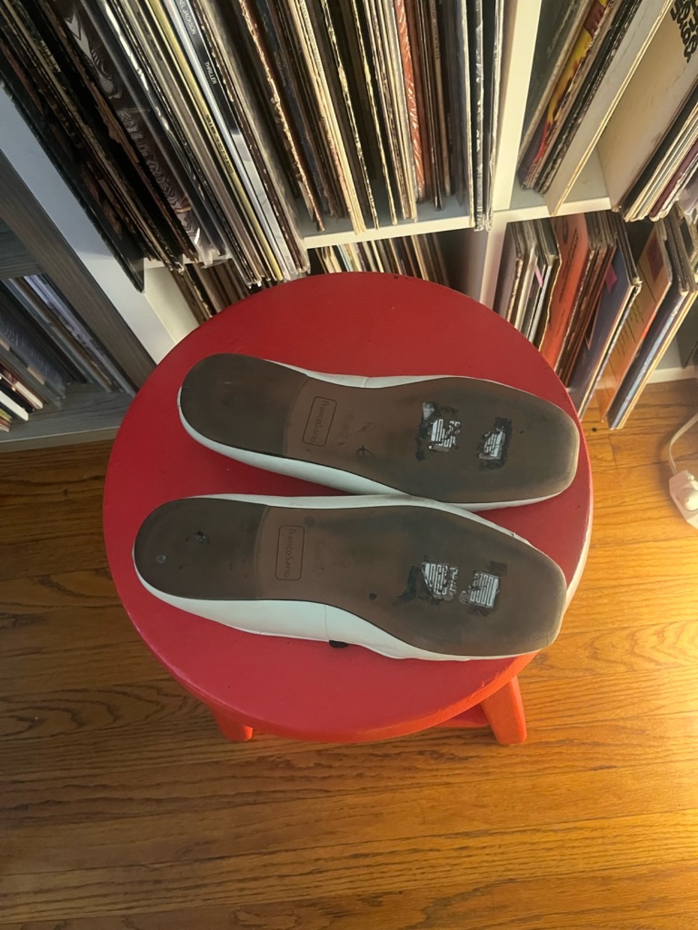 Franco Sarto genuine leather ballet flats white size 9.5 - Picture 5 of 10